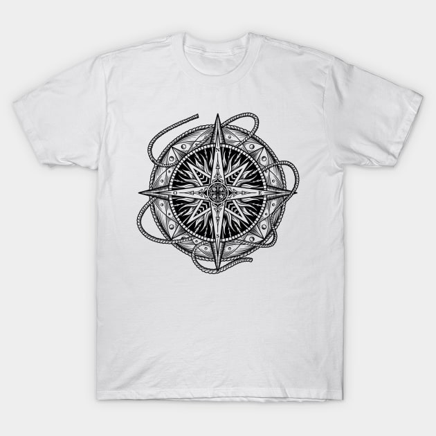 Nordic Compass T-Shirt by LR_Collections